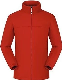 DYEWAVE custom lightweight down jacket in Vermilion Red