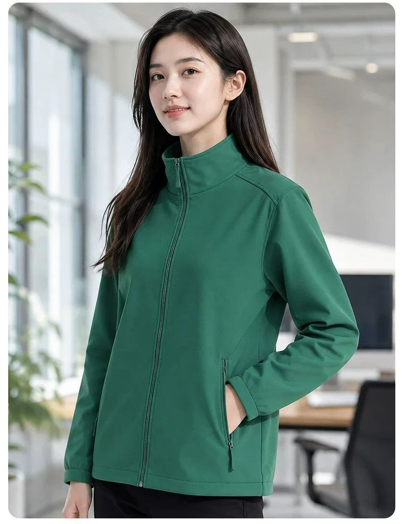DYEWAVE custom softshell jacket in Green
