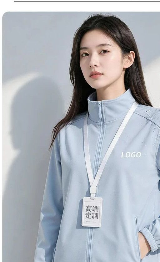 DYEWAVE custom softshell jacket in Light Blue