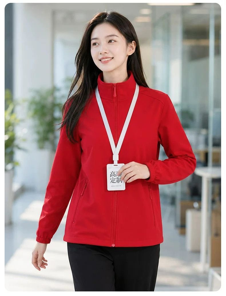 DYEWAVE custom softshell jacket in Red