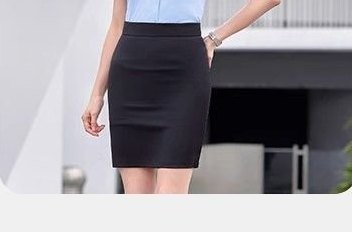 DYEWAVE Women's Pencil Skirt - Black with custom logo