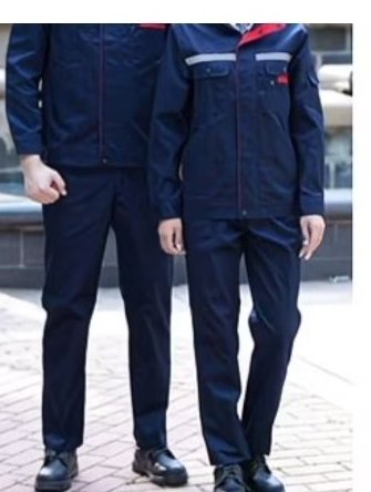 DYEWAVE custom work uniform set in Navy with Reflective Strip