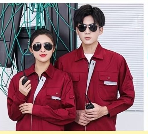 DYEWAVE custom work uniform set in Wine Red